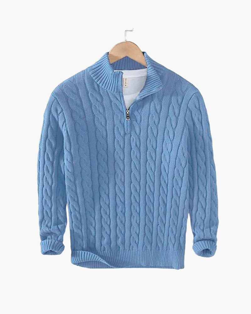 TAEBAEK™ Zipped Cable Sweater