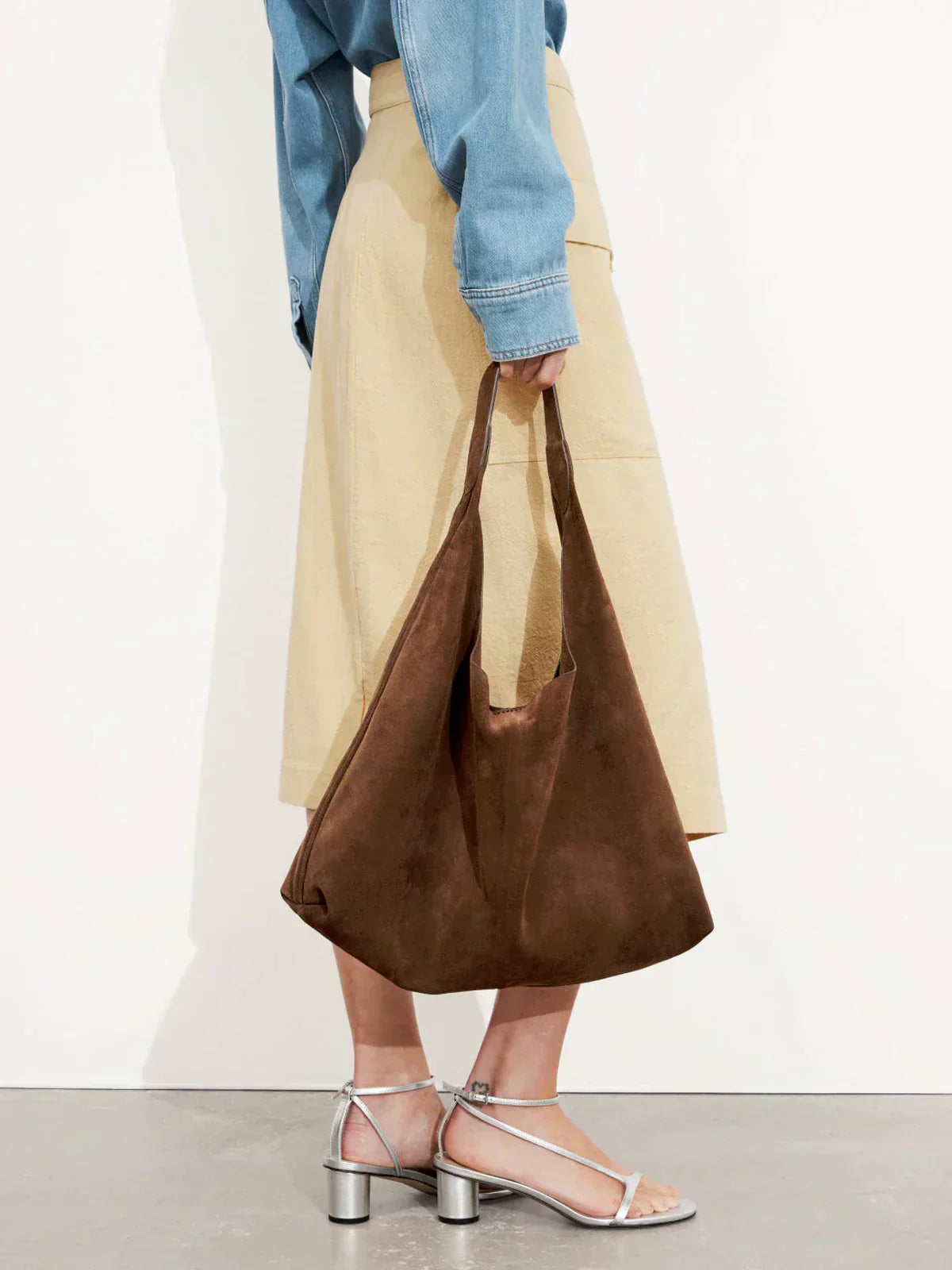 Barbara's Bags - Vintage Luxury Suede Leather Handbag