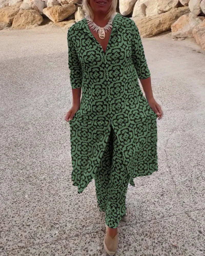 ROWAN | GEOMETRIC CHIC TWO-PIECE SET