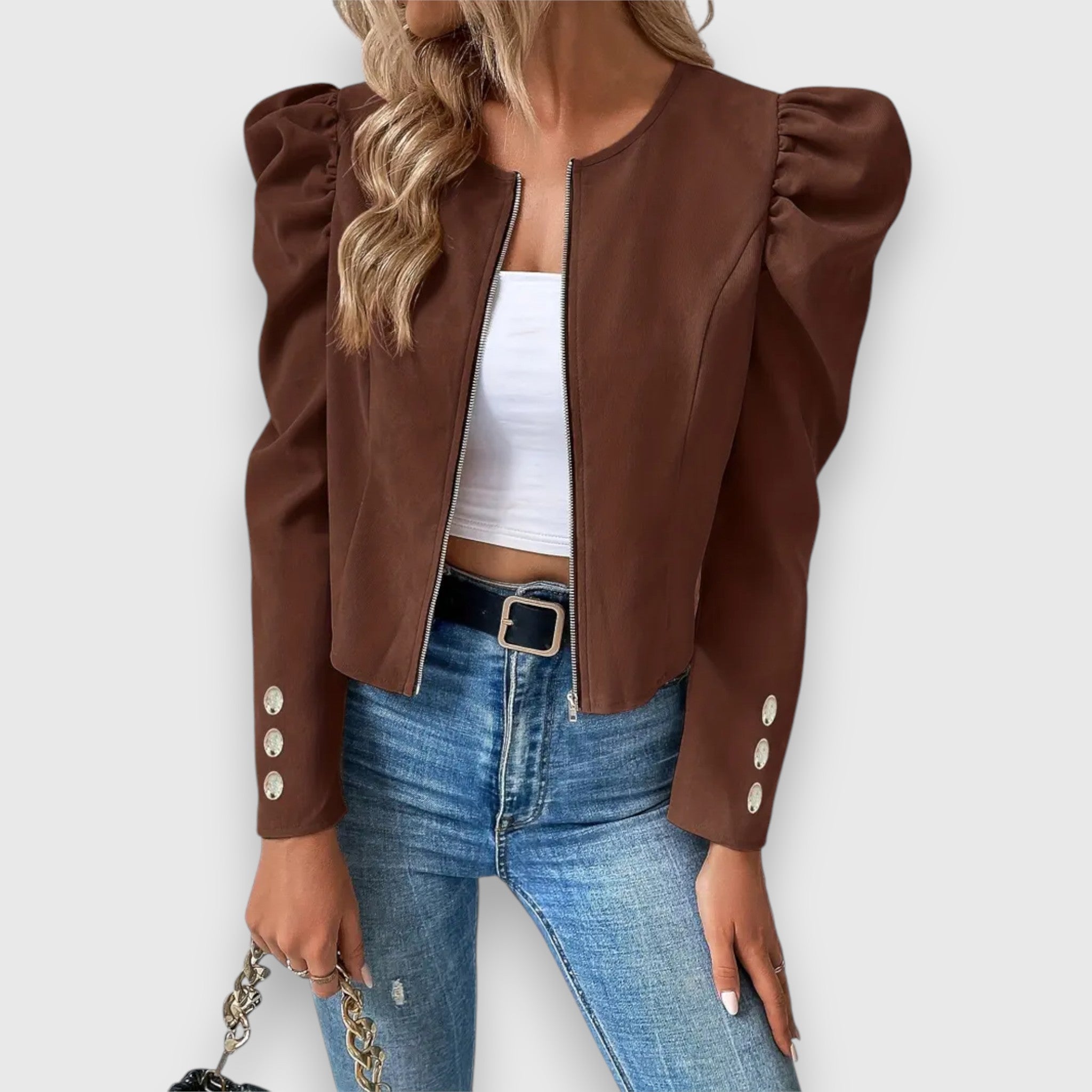 Léa – Women's puff-sleeved jacket