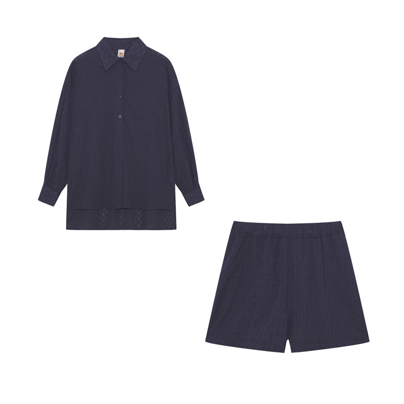 CHARLOTTE | BREEZY SHIRT & SHORTS LOUNGE SET