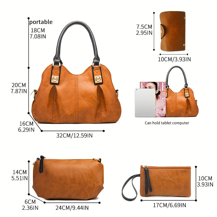 Barbara's Bags - Vintage 4-Piece Leather Bag Set