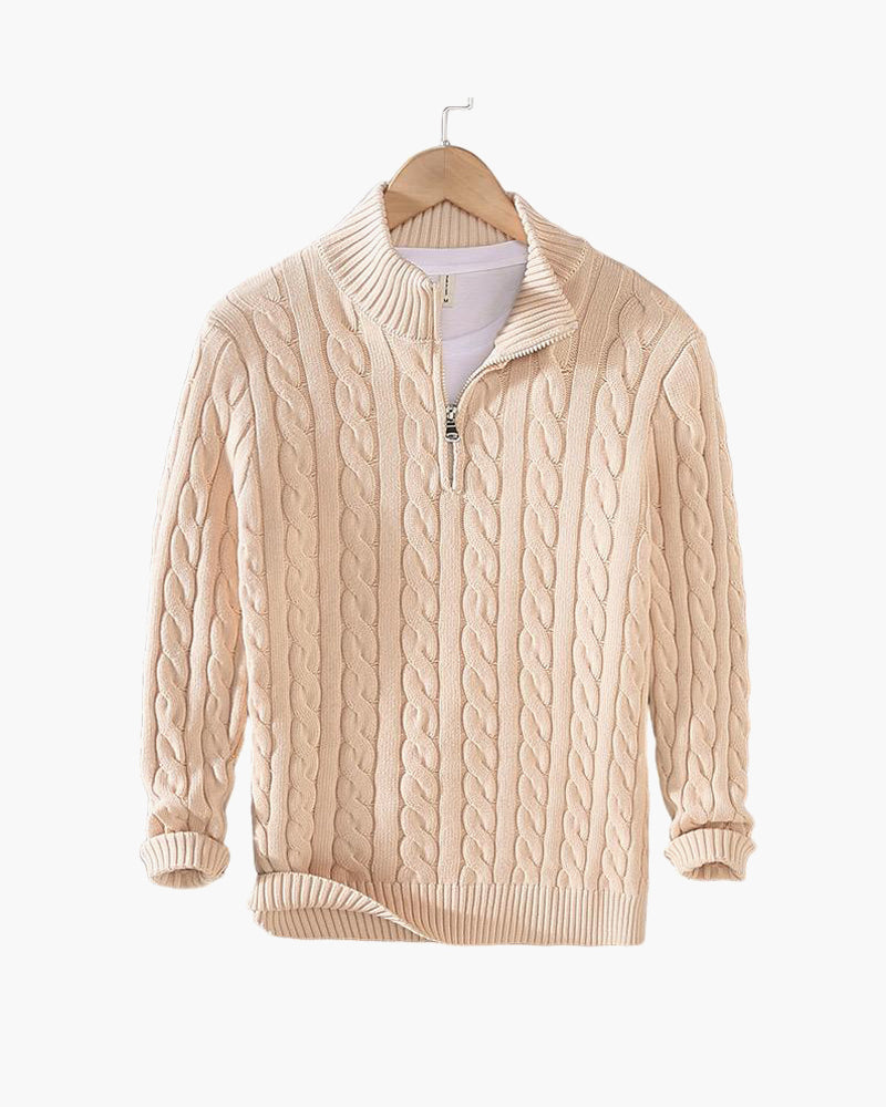 TAEBAEK™ Zipped Cable Sweater