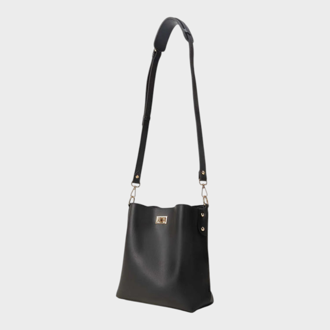 Quennie | Black Bucket Bag
