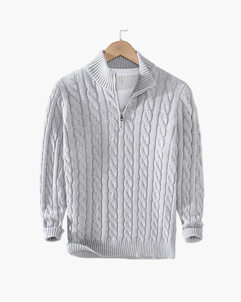 TAEBAEK™ Zipped Cable Sweater