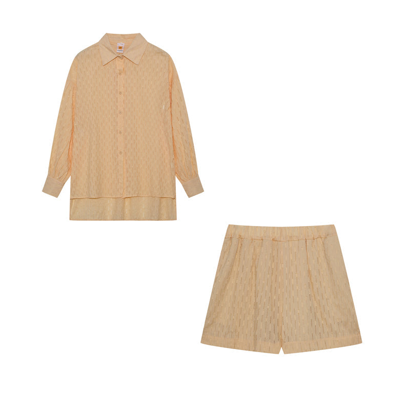 CHARLOTTE | BREEZY SHIRT & SHORTS LOUNGE SET