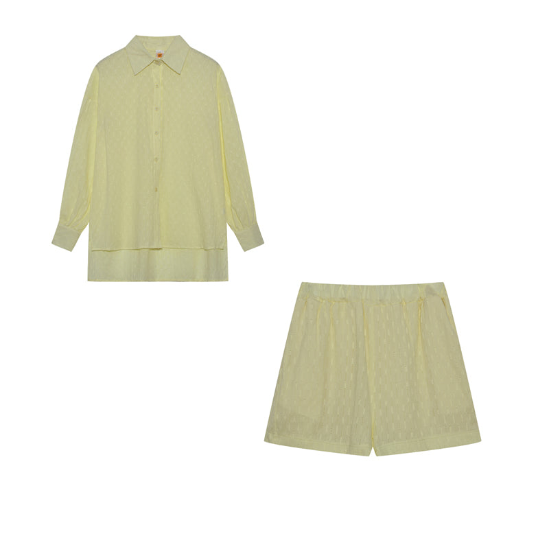 CHARLOTTE | BREEZY SHIRT & SHORTS LOUNGE SET