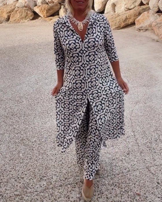 ROWAN | GEOMETRIC CHIC TWO-PIECE SET
