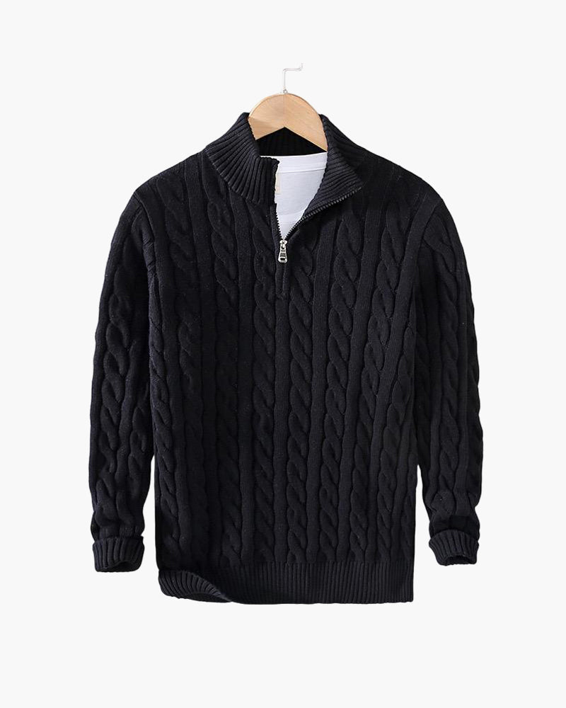 TAEBAEK™ Zipped Cable Sweater