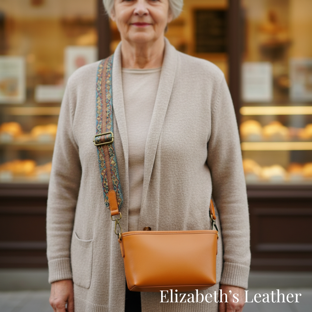 Tamar's Vintage Crossbody Leather Bag