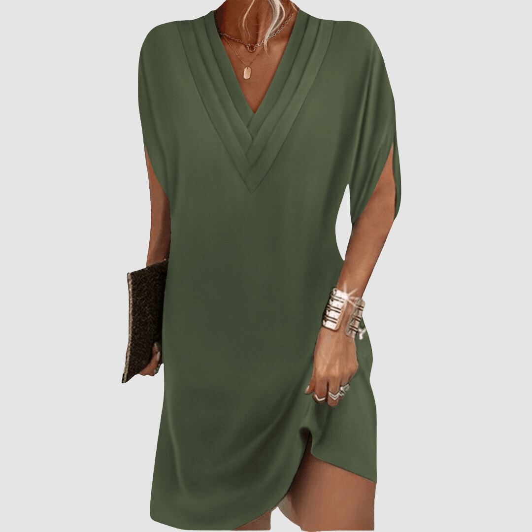 Alysa™ Elegant Dress with Half Sleeves