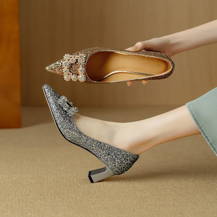 Gloria Glitter Pumps