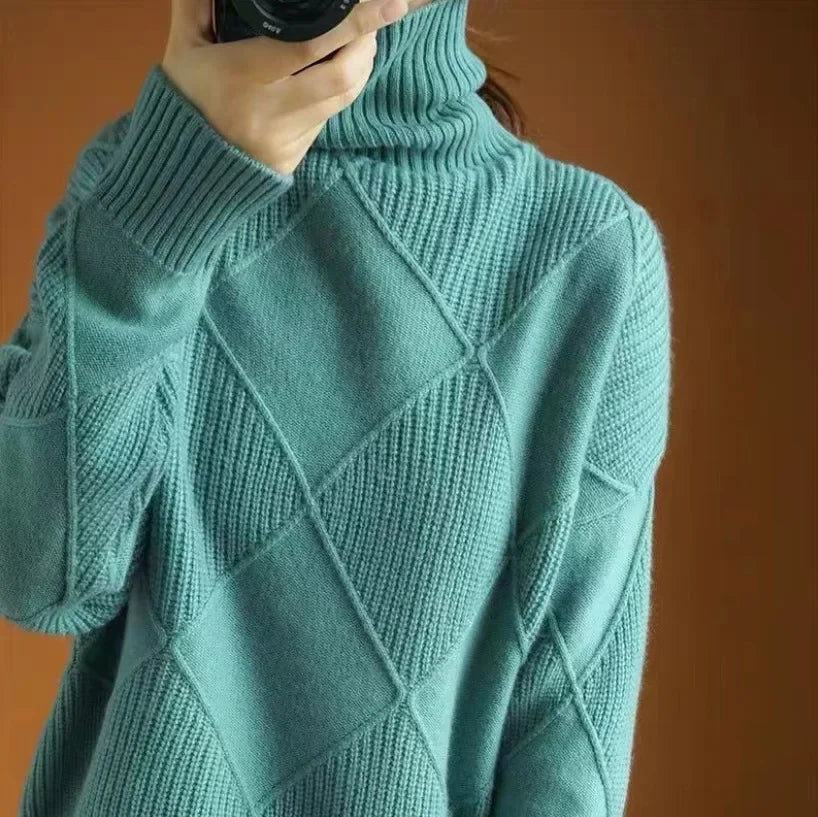 Allegra™ Diamond Knit Cashmere Sweater
