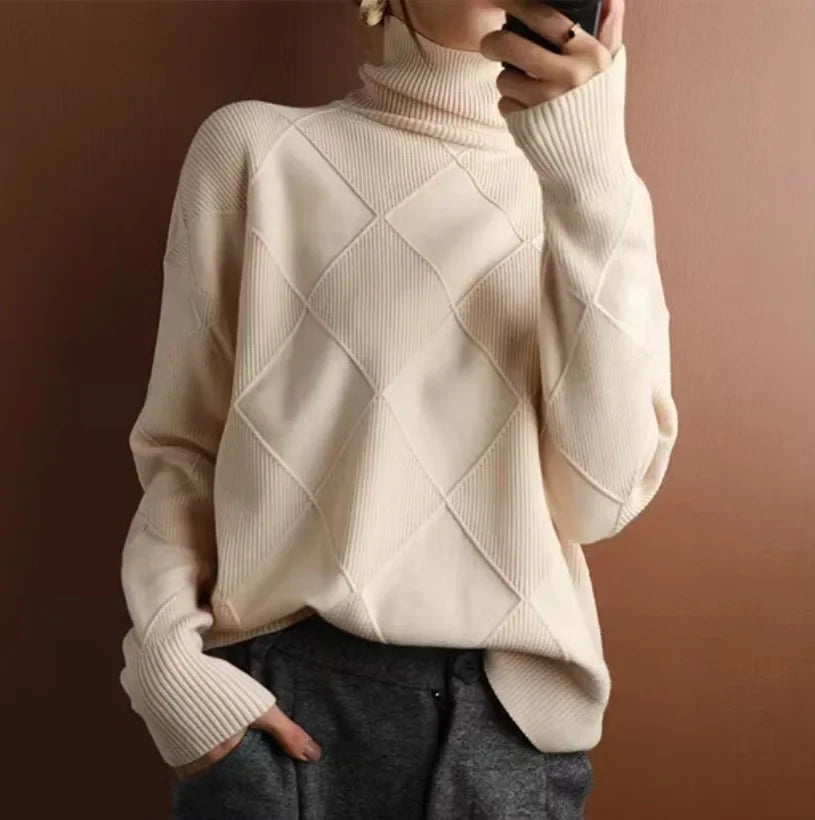 Allegra™ Diamond Knit Cashmere Sweater