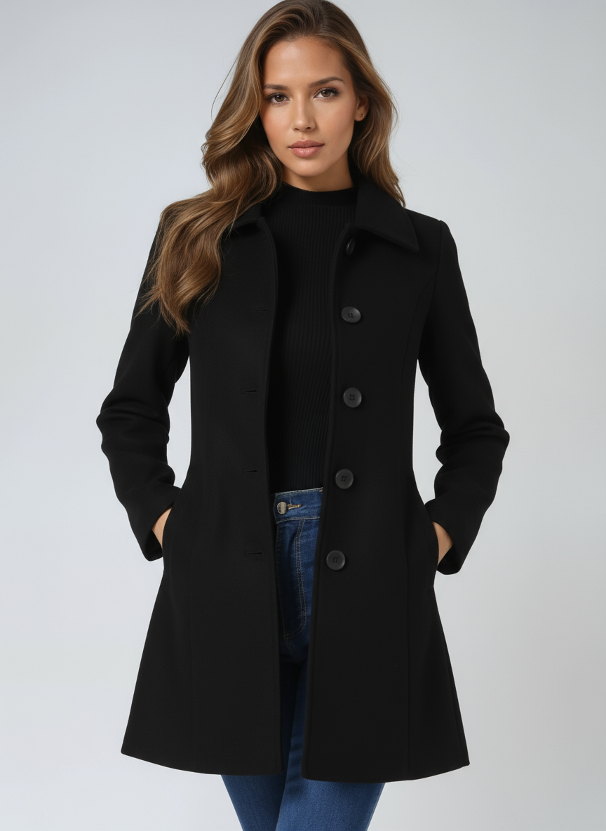 Sylvia™ Women's Single Breasted Winter Trench Coat