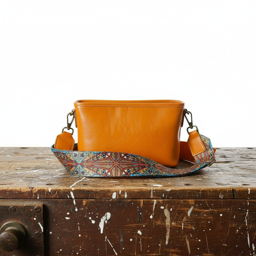 Tamar's Vintage Crossbody Leather Bag