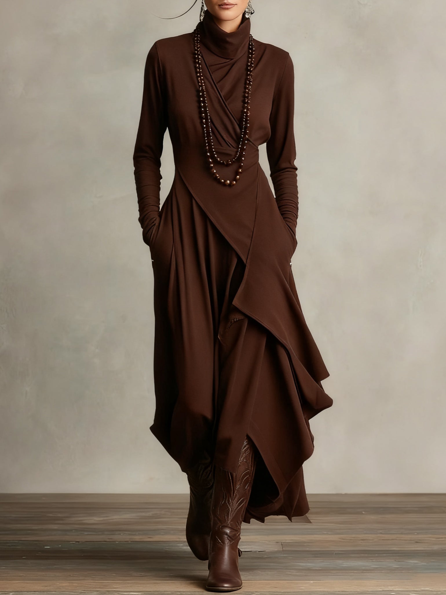 Malva | High Neck Maxi Dress
