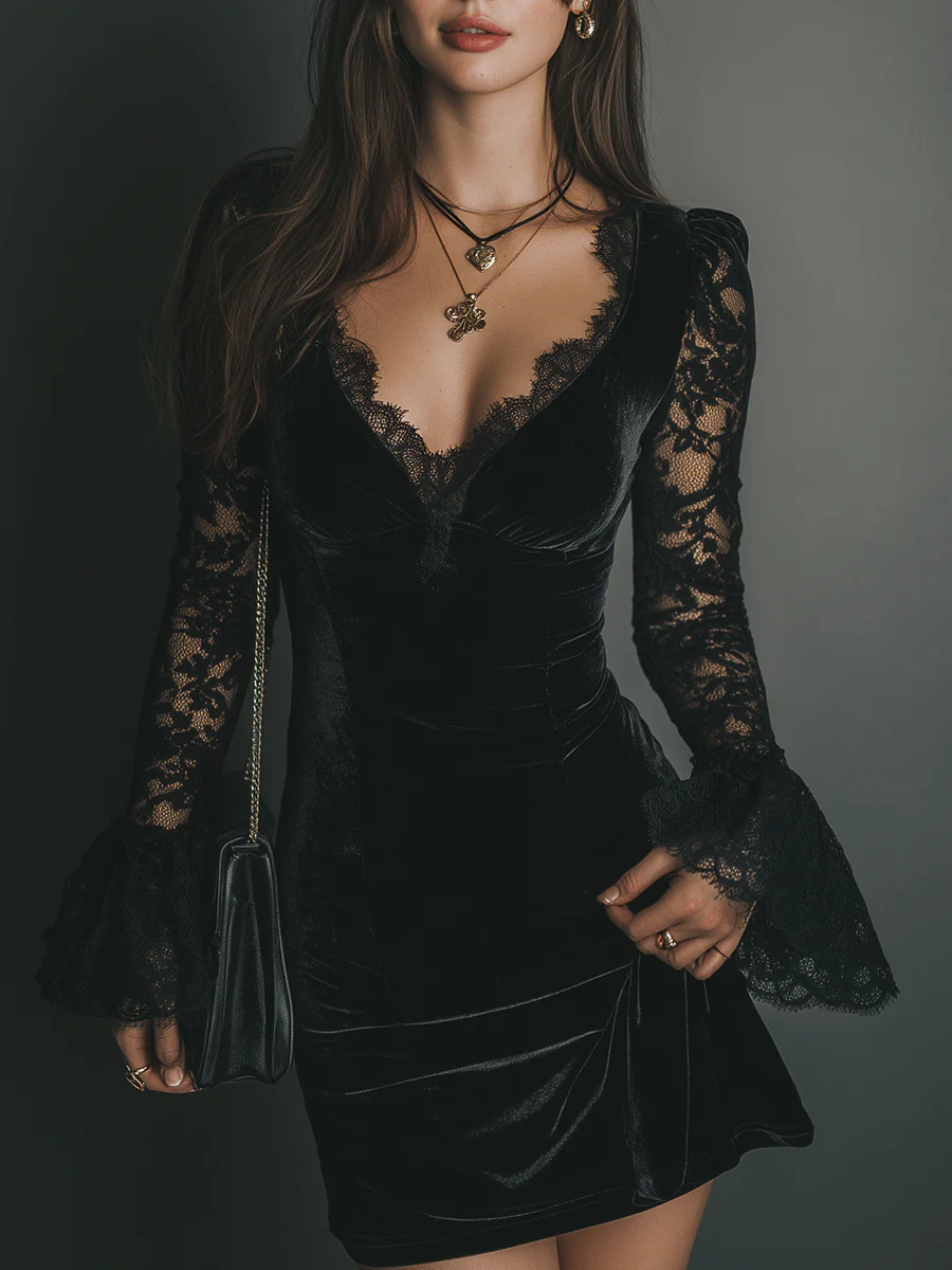 Luna™ Velvet Mini Dress
