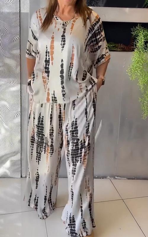 SOPHIA | CASUAL PRINTED LOUNGE SET