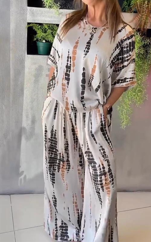 SOPHIA | CASUAL PRINTED LOUNGE SET