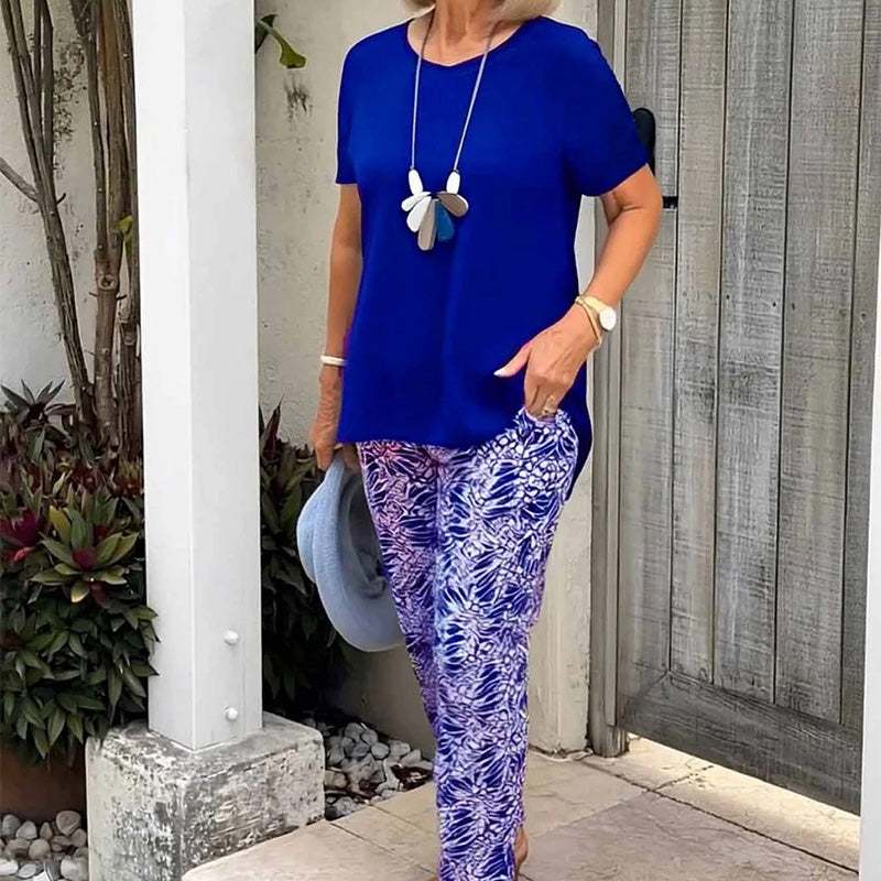 Two-piece set with print