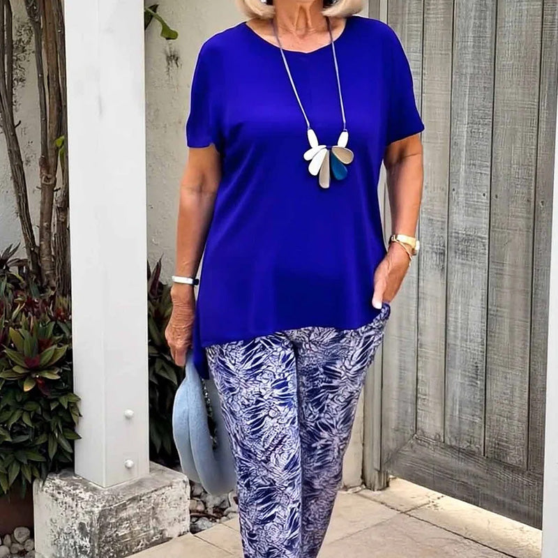 Two-piece set with print