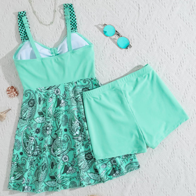 Bestselling Strap Top & Fitted Swim Shorts – Adjustable Two-Piece Swimsuit