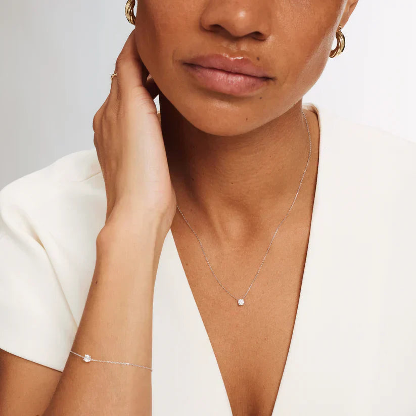 Cléa Moissanite Stone | Necklace