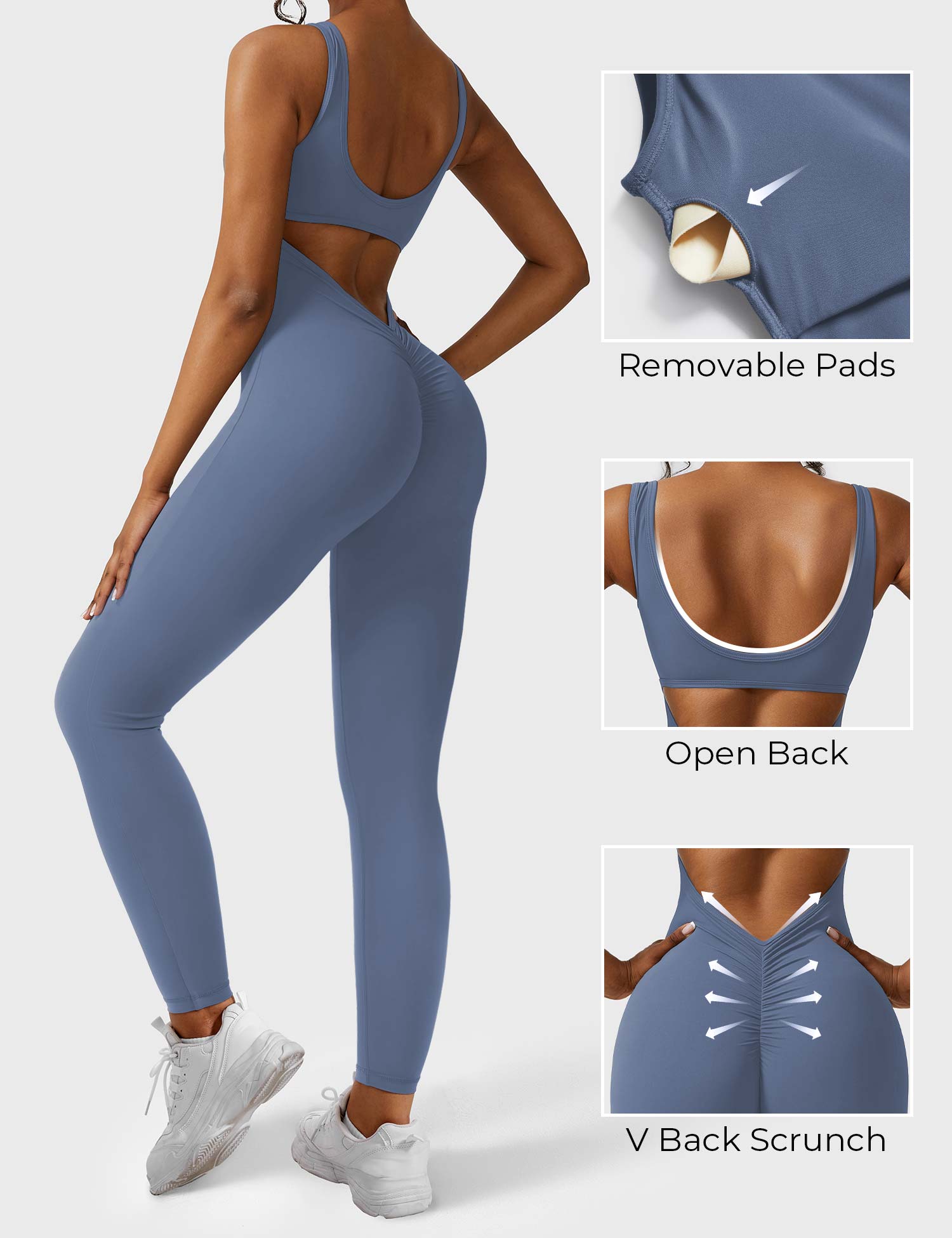 Velouré Lizvette V-Back Jumpsuit