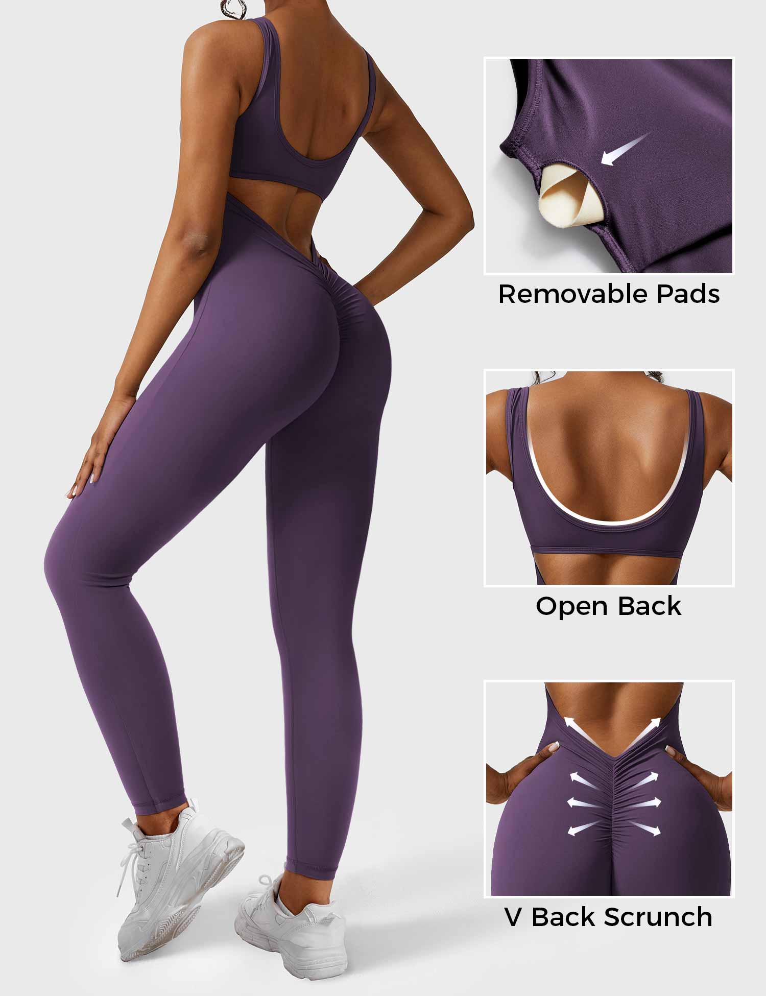 Velouré Lizvette V-Back Jumpsuit