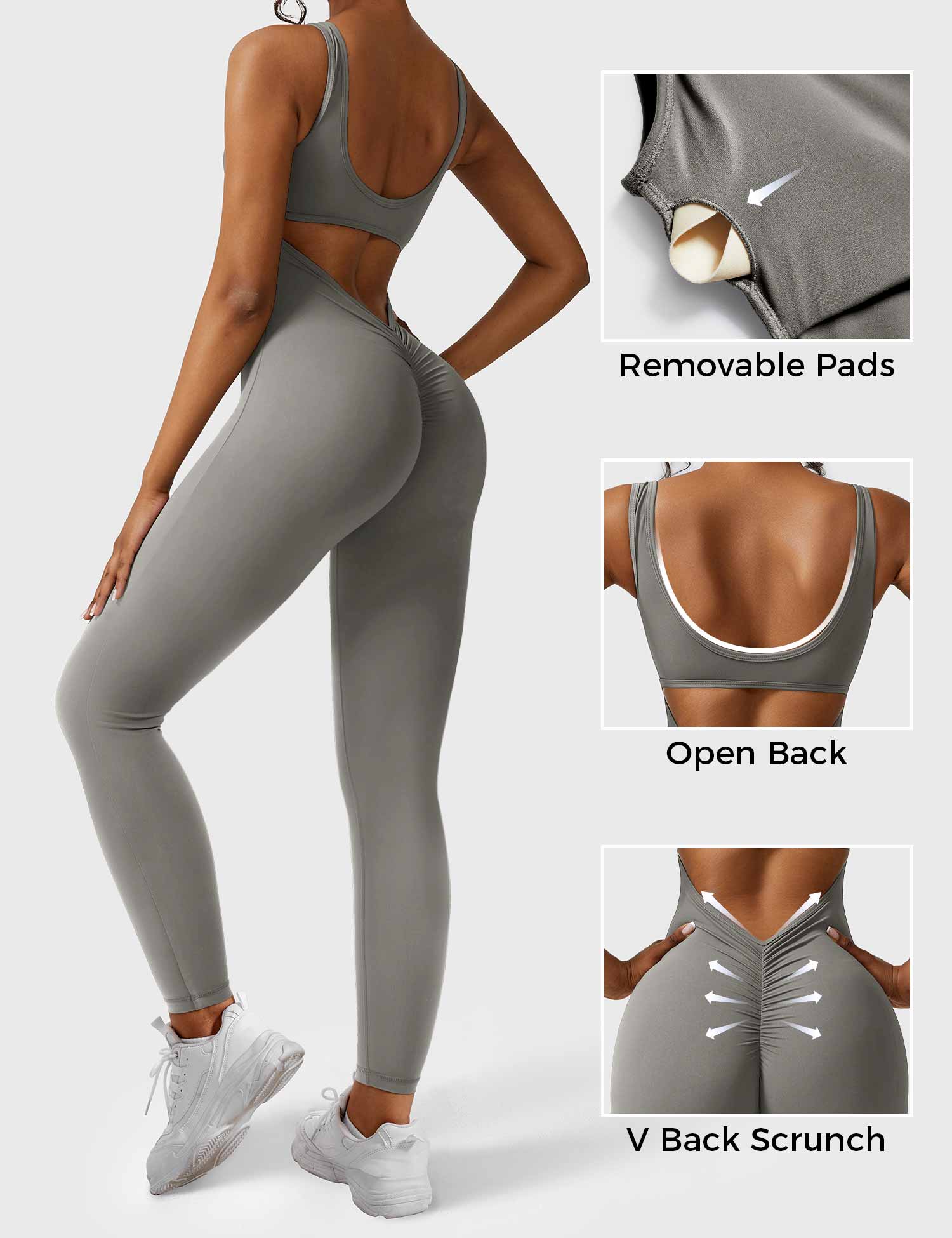 Velouré Lizvette V-Back Jumpsuit