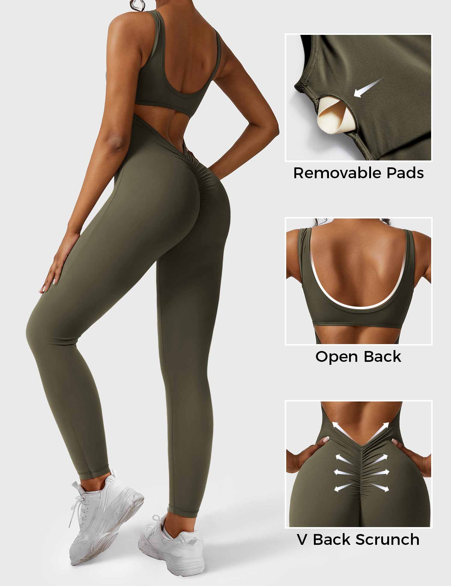 Velouré Lizvette V-Back Jumpsuit