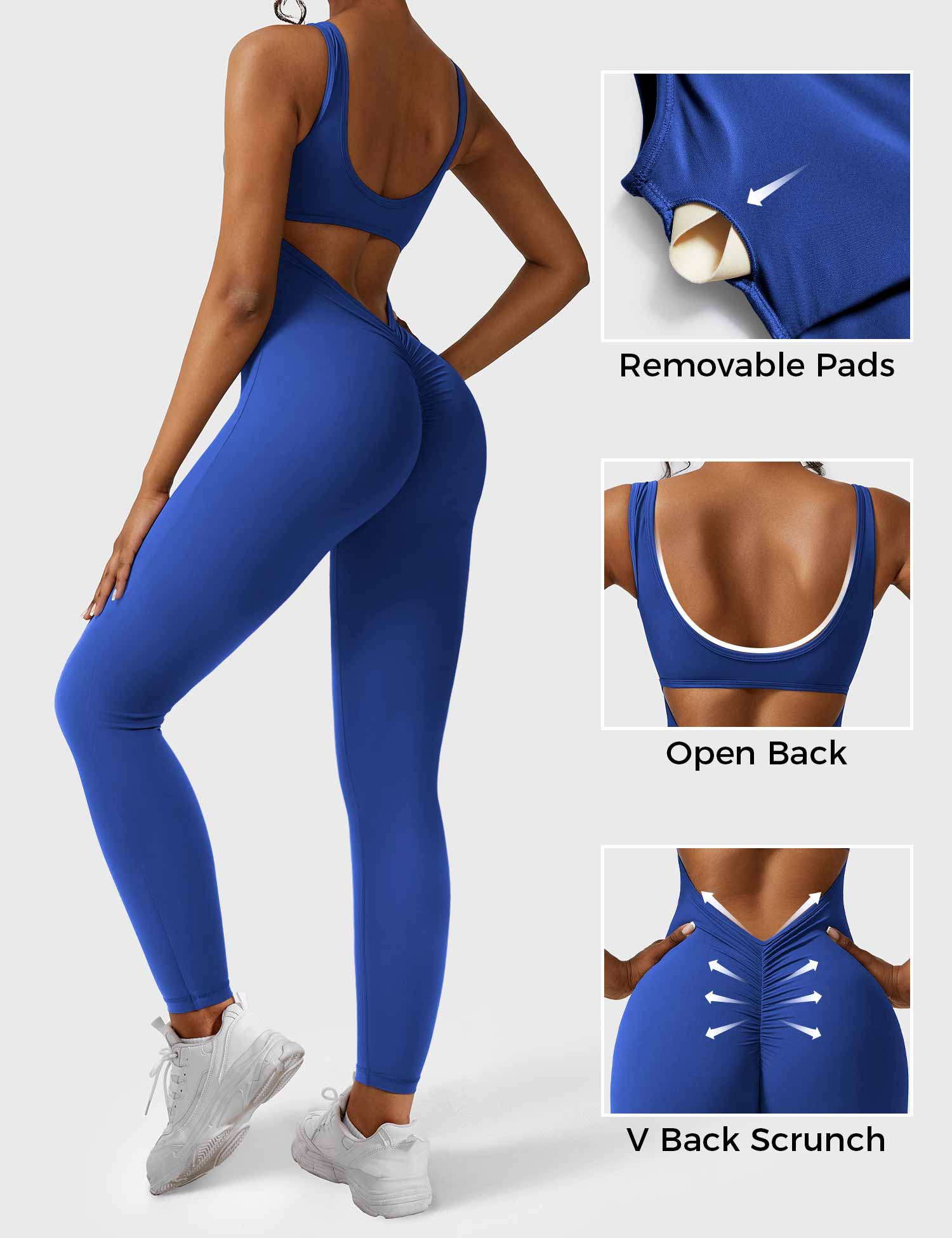 Velouré Lizvette V-Back Jumpsuit