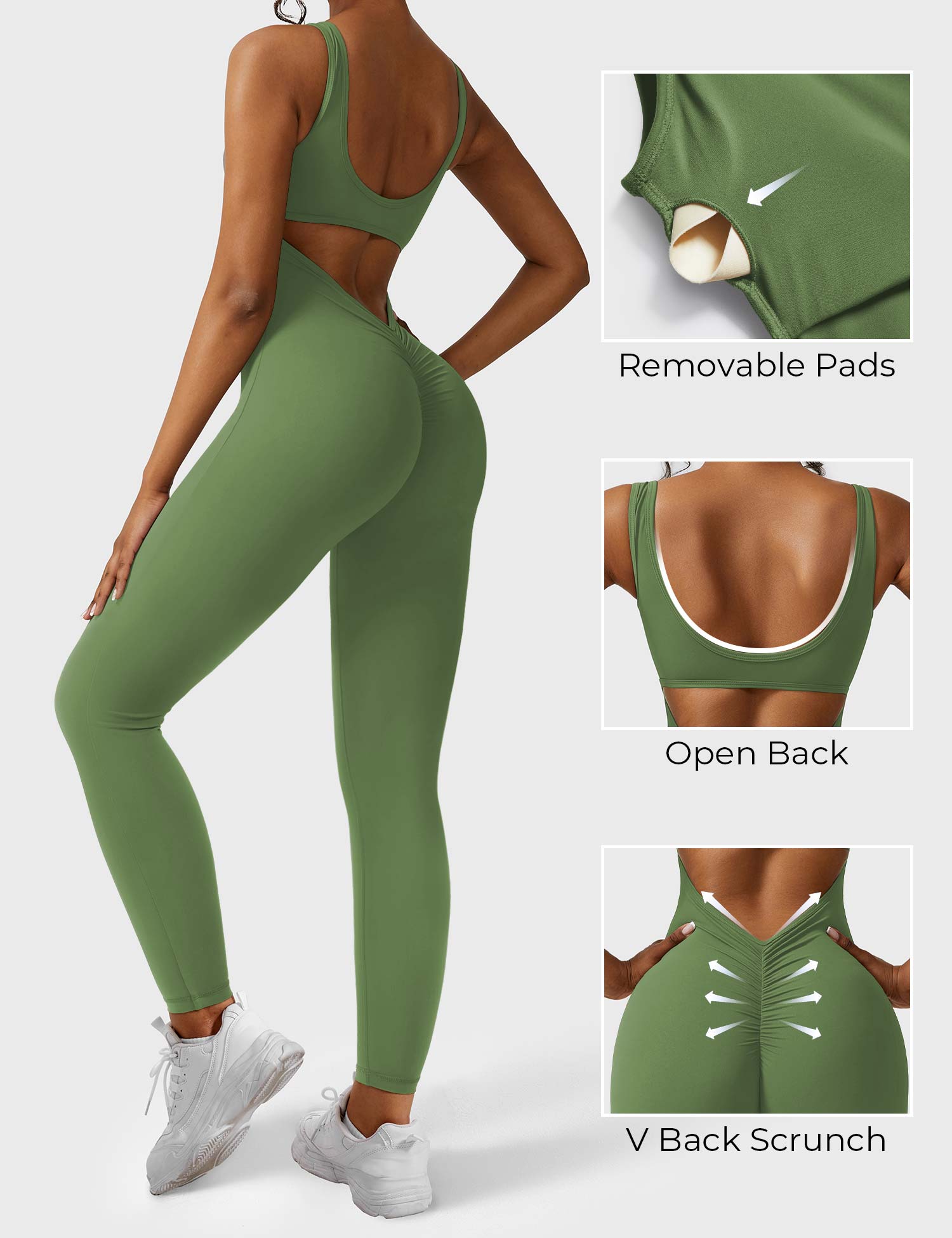 Velouré Lizvette V-Back Jumpsuit