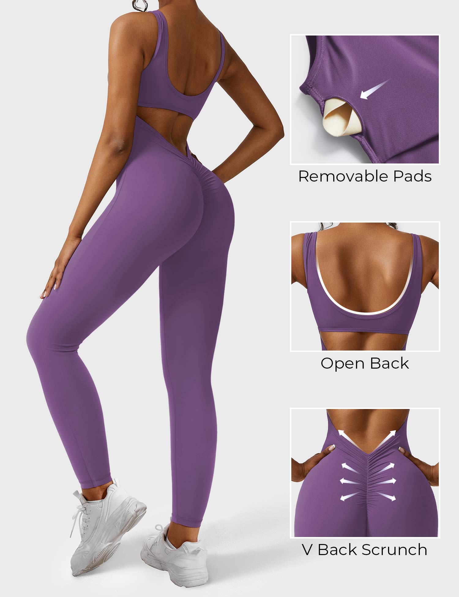 Velouré Lizvette V-Back Jumpsuit