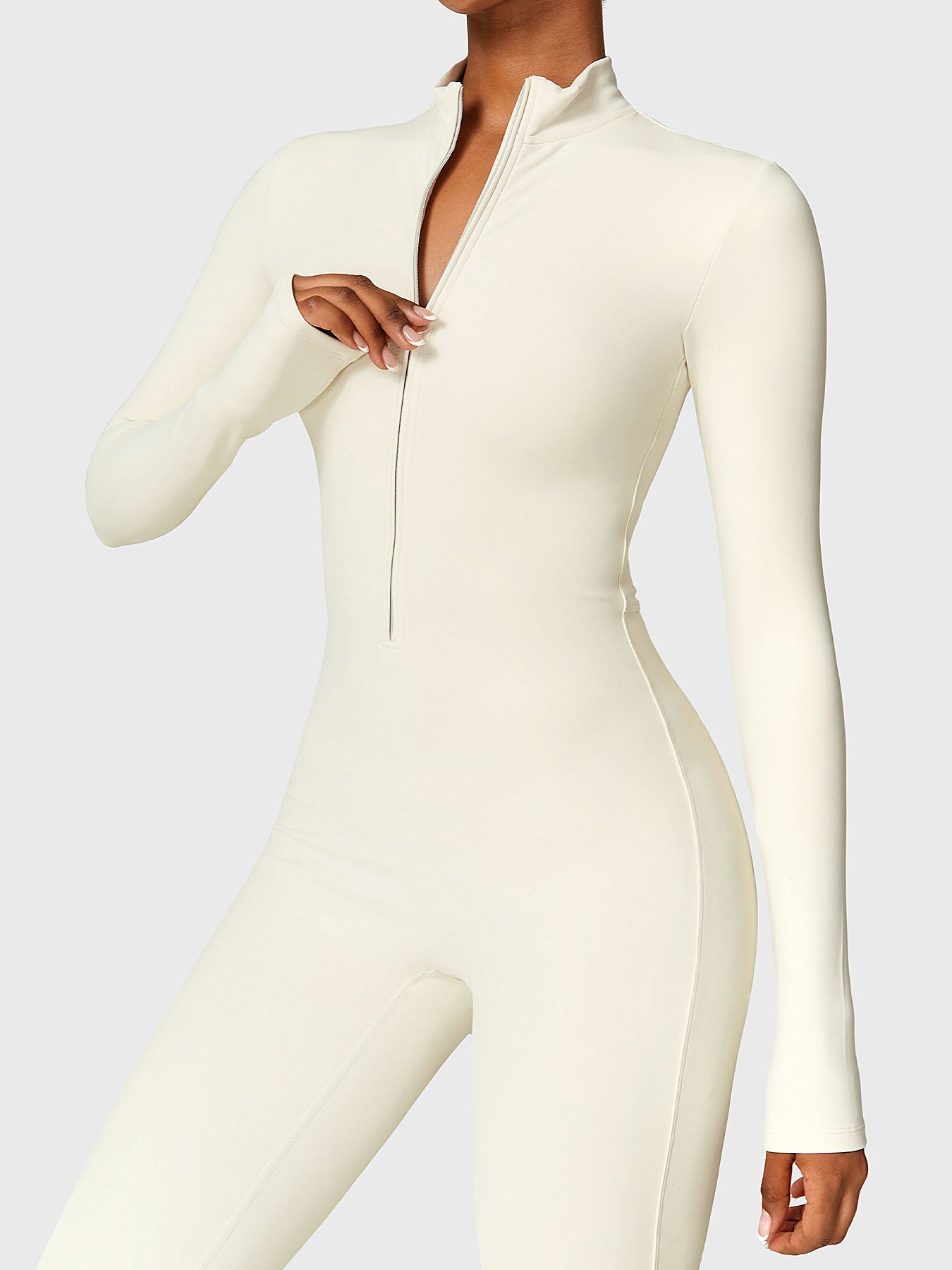 Velouré Belle Fleece Zipper Jumpsuit
