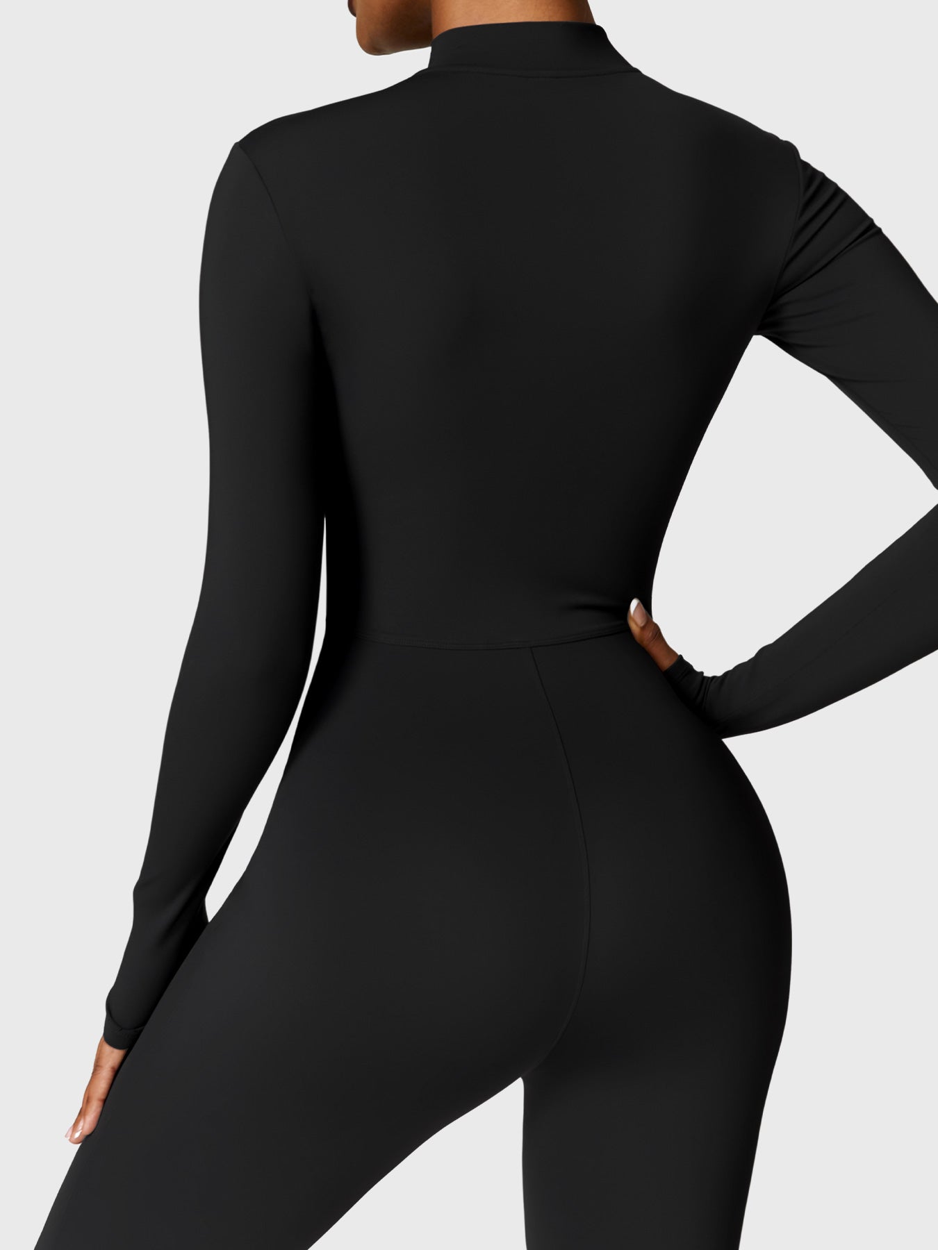Velouré Belle Fleece Long Sleeve Zipper Jumpsuit