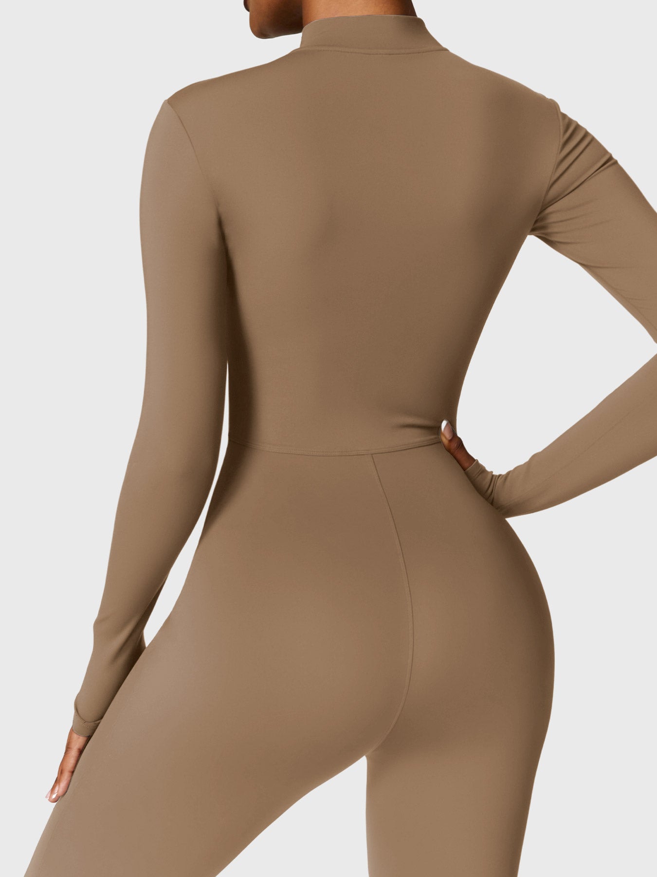 Velouré Belle Fleece Long Sleeve Zipper Jumpsuit