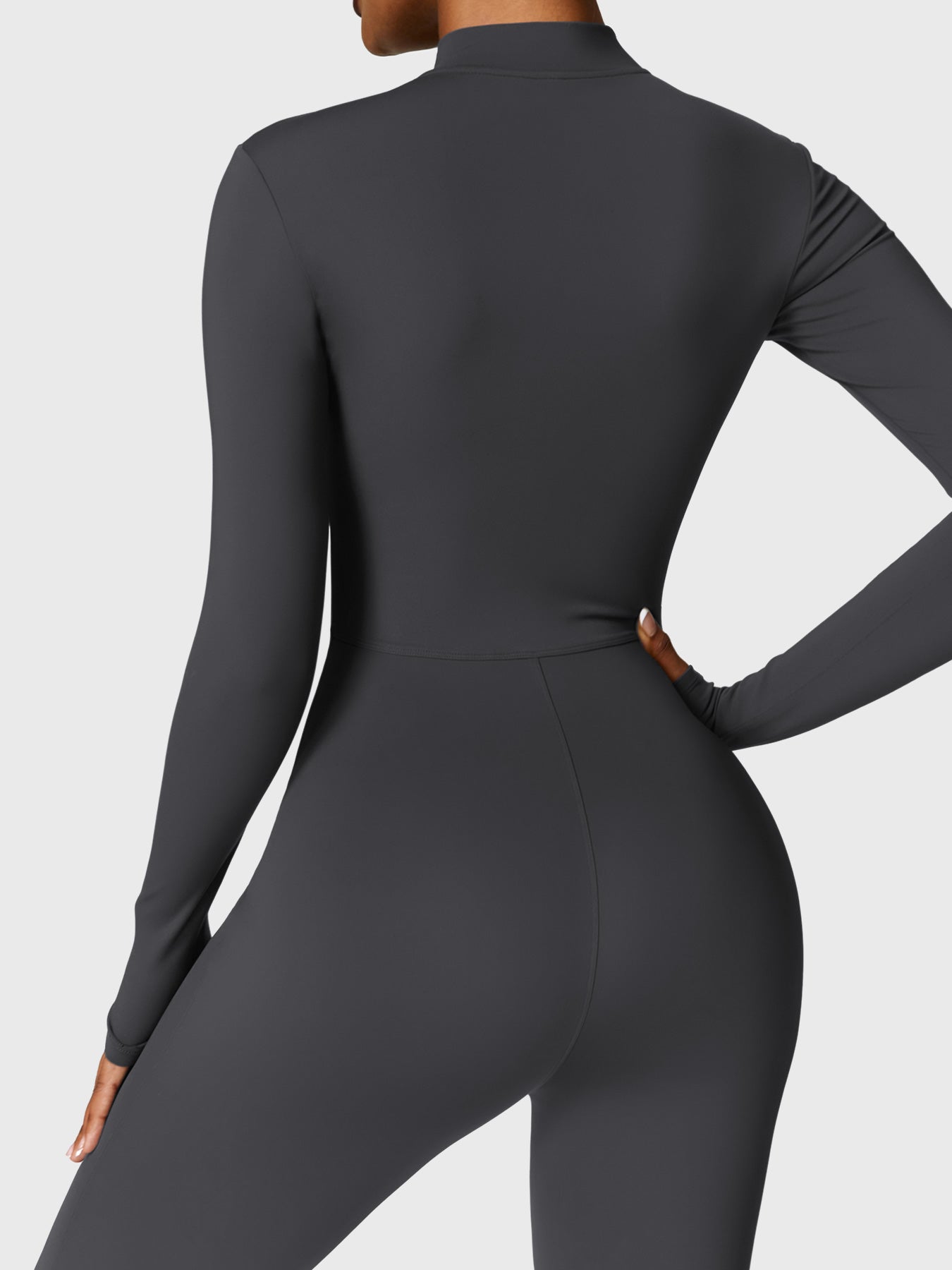 Velouré Belle Fleece Long Sleeve Zipper Jumpsuit