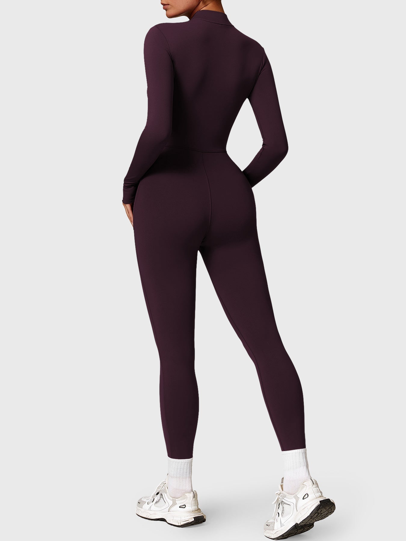 Velouré Belle Fleece Long Sleeve Zipper Jumpsuit