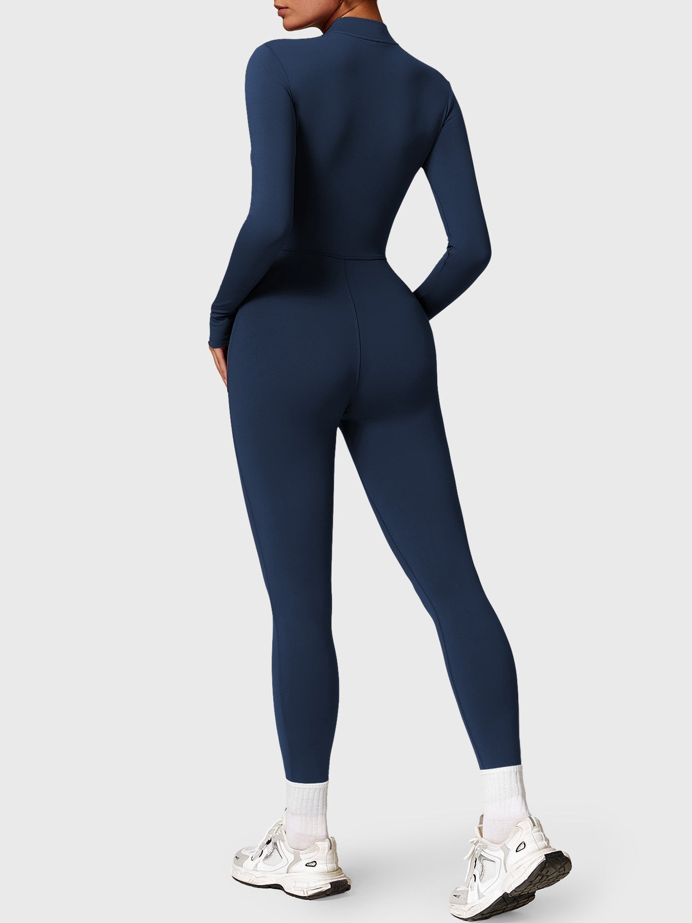 Velouré Belle Fleece Long Sleeve Zipper Jumpsuit