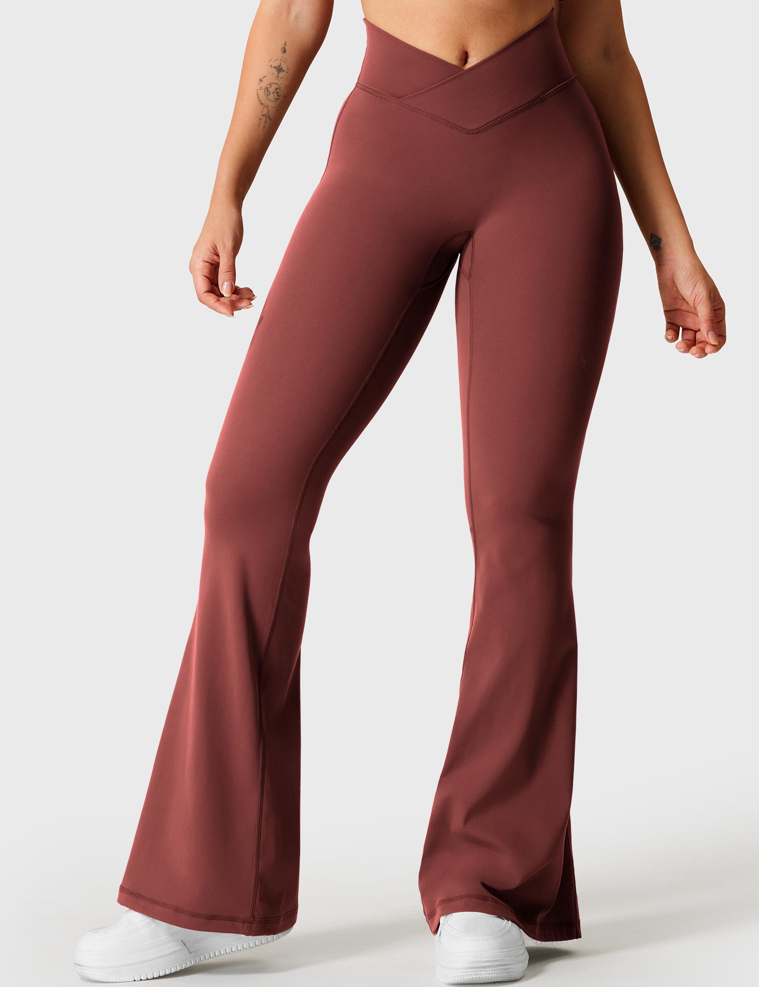 Velouré V-waistband Kalie Flare Leggings