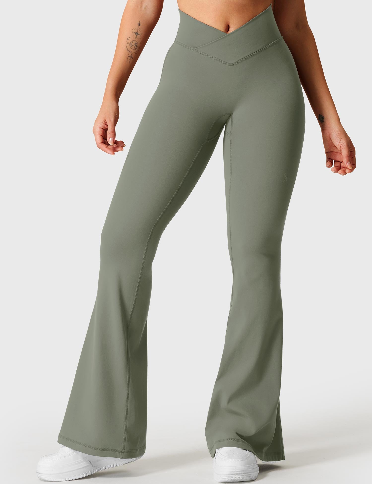 Velouré V-waistband Kalie Flare Leggings