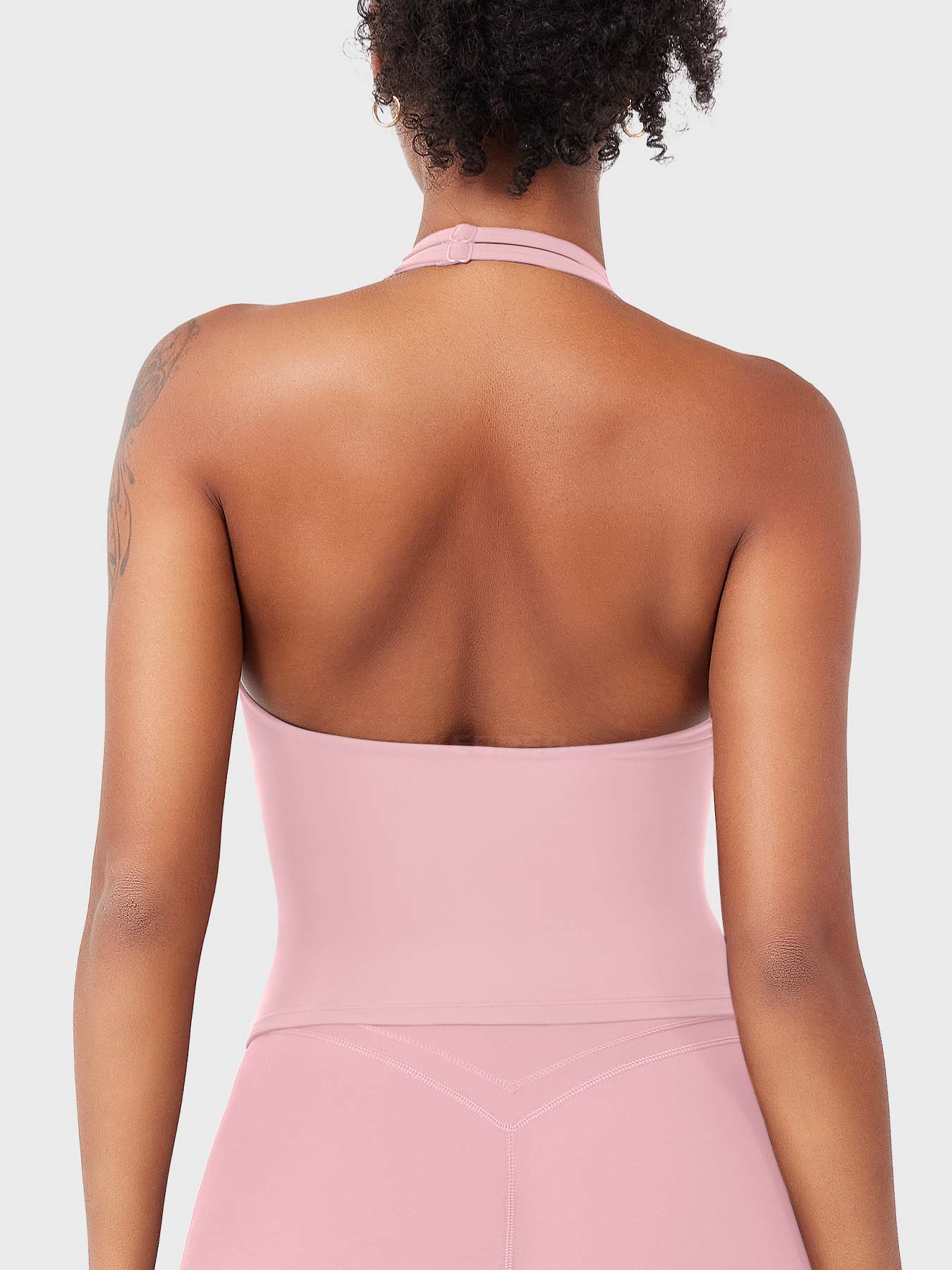 Velouré Elevine V Neck Halter Tank