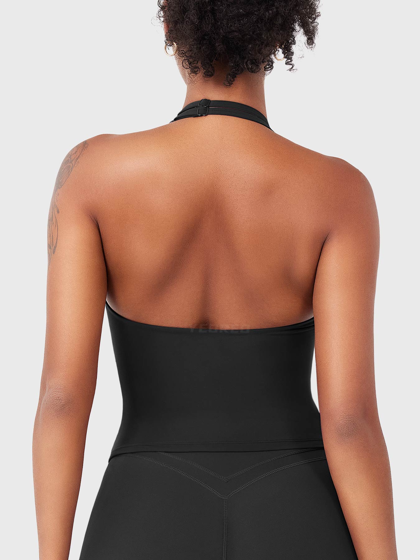 Velouré Elevine V Neck Halter Tank