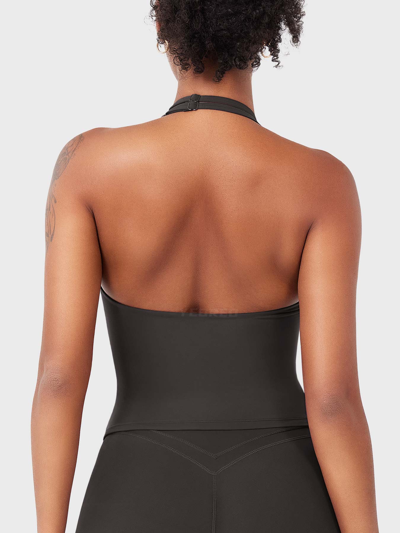 Velouré Elevine V Neck Halter Tank