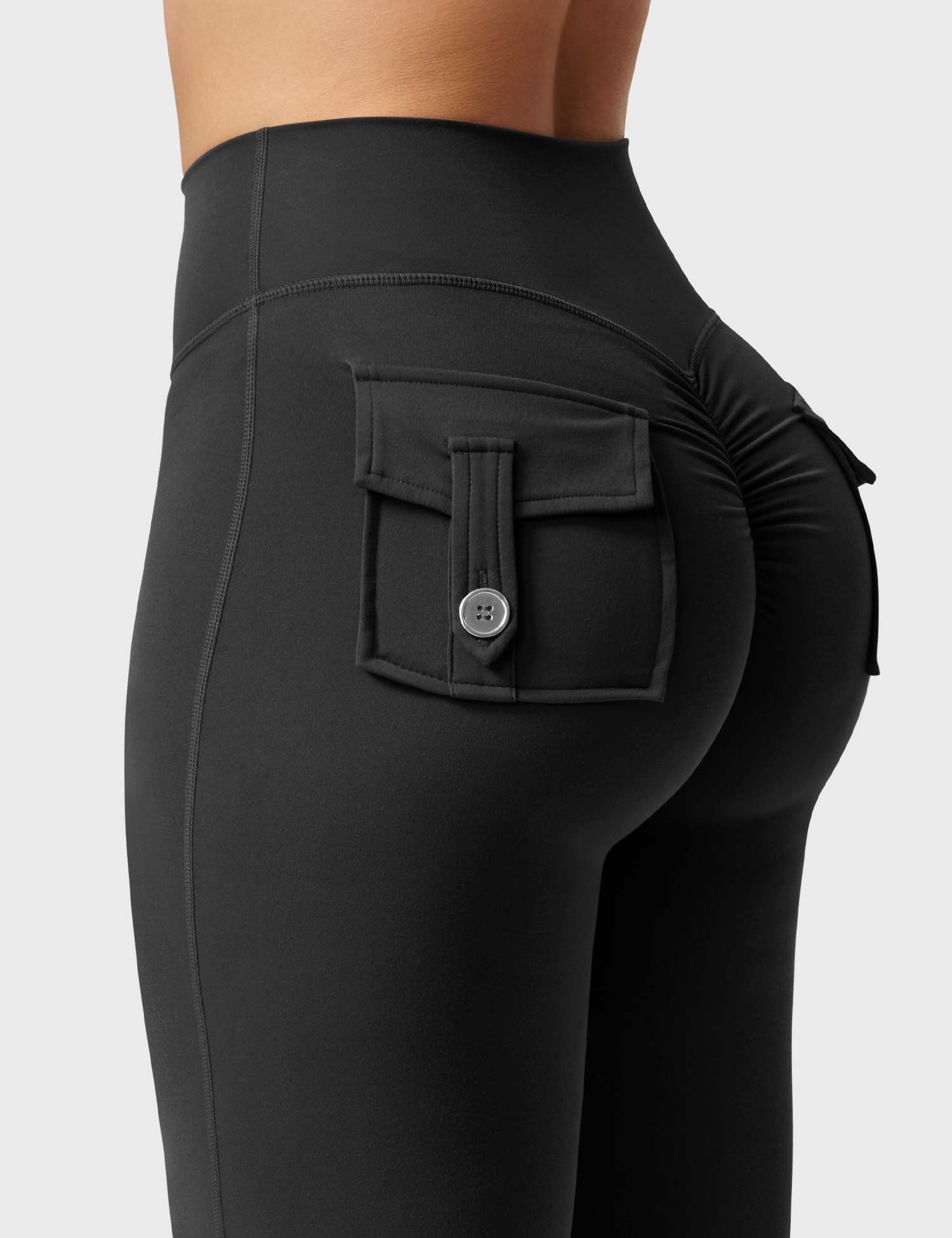 Velouré Brittany Flared Leggings with Pockets