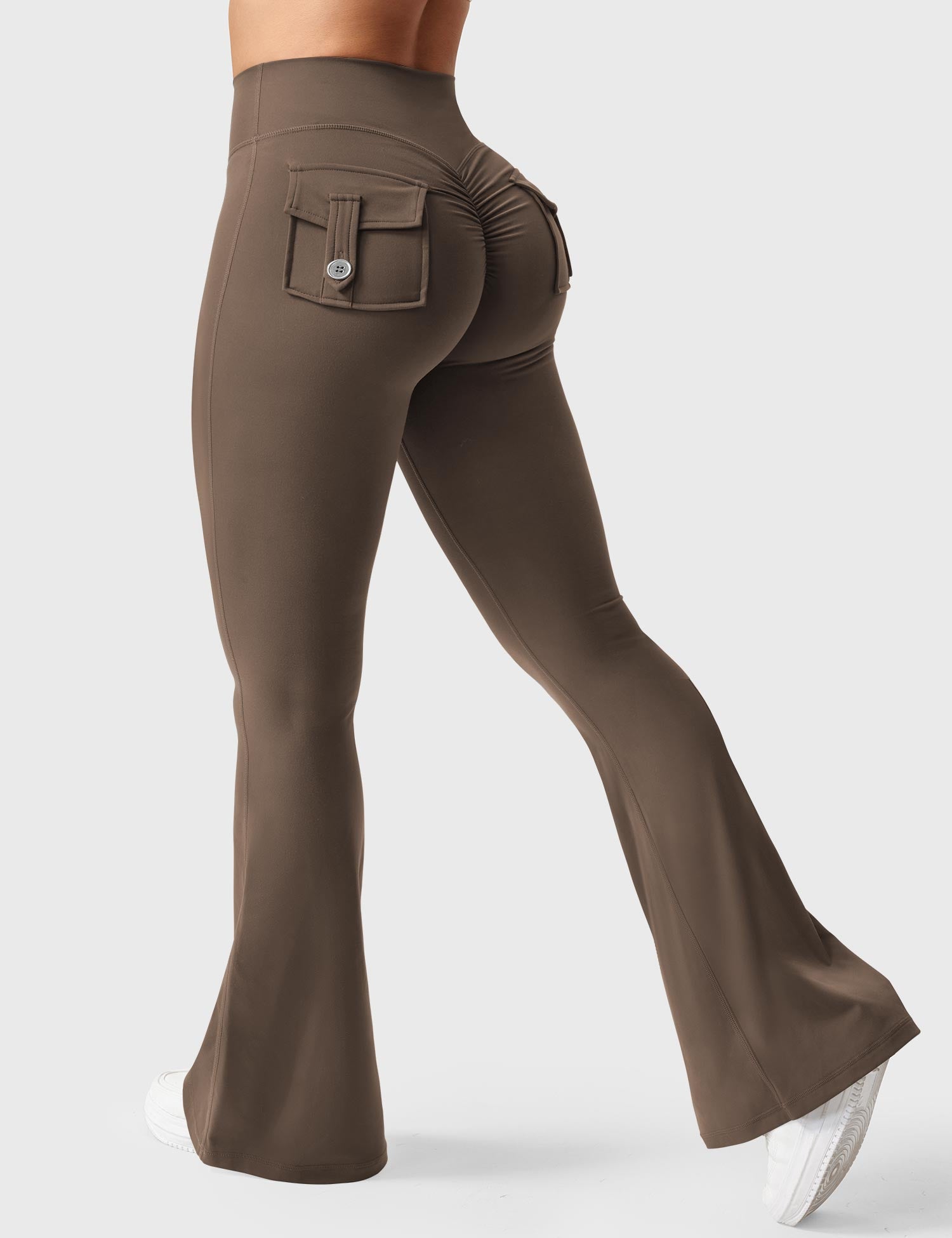 Velouré Brittany Flared Leggings with Pockets