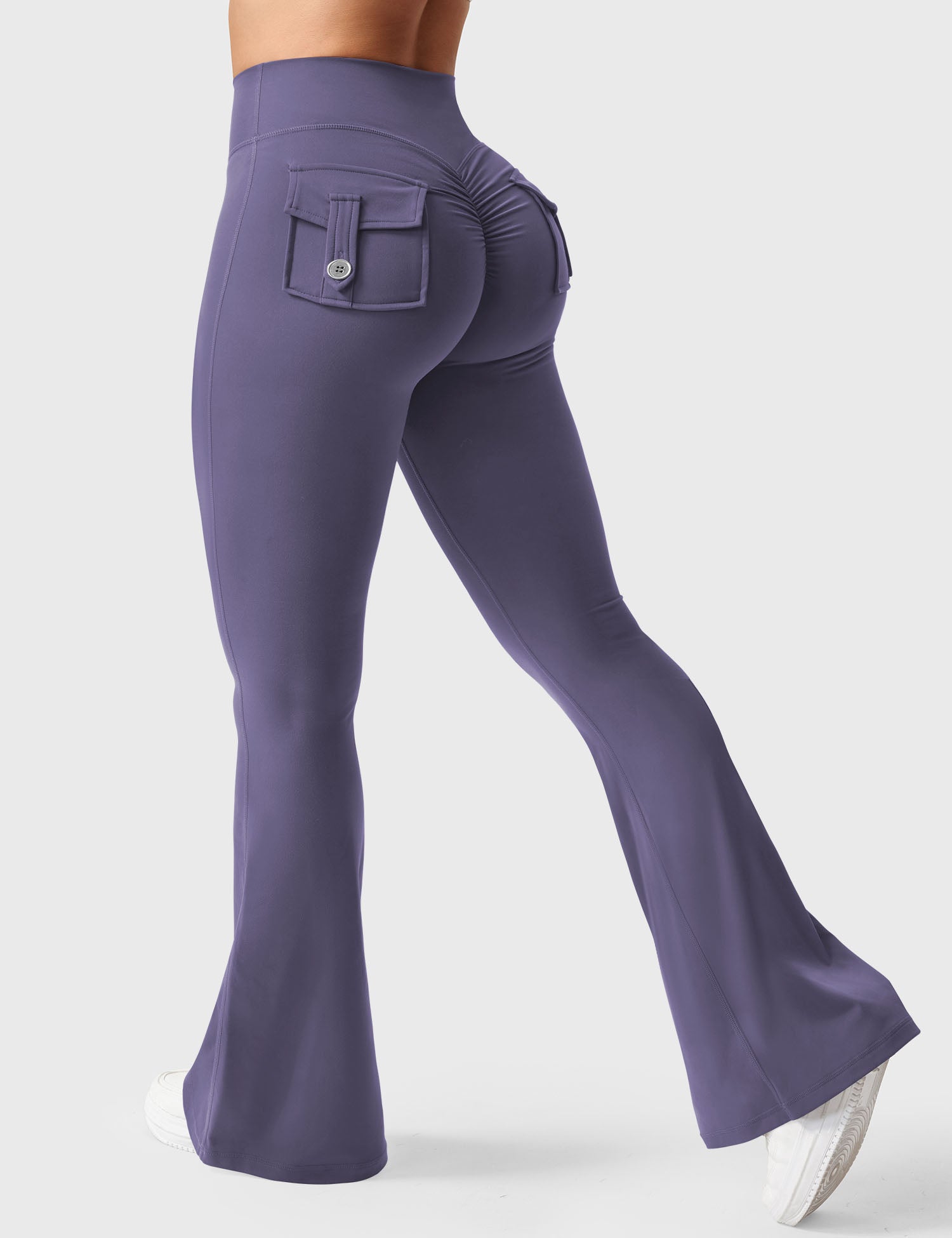 Velouré Brittany Flared Leggings with Pockets