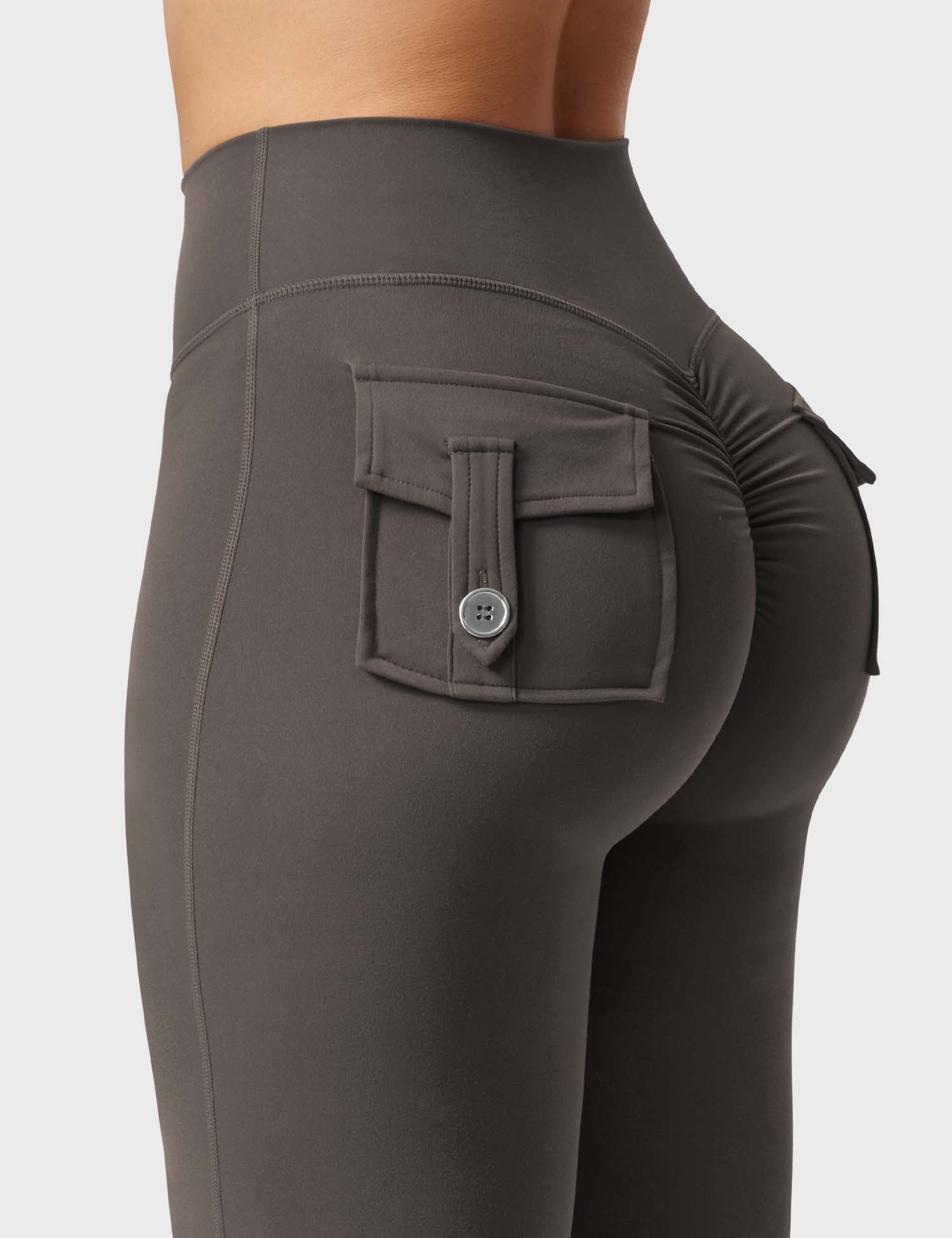 Velouré Brittany Flared Leggings with Pockets